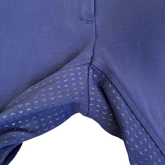 HR FARM Women’s Sz 28 Full Seat Silicone Grip Breeches Horse Riding Pants Navy - Picture 12 of 16
